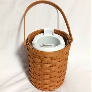 Longaberger Tan Basket with White Insert